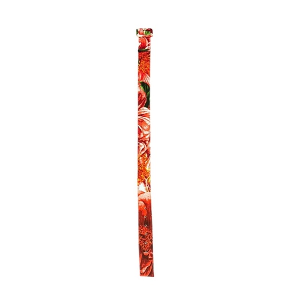 Samantha Sung Red Floral Belt Size 6